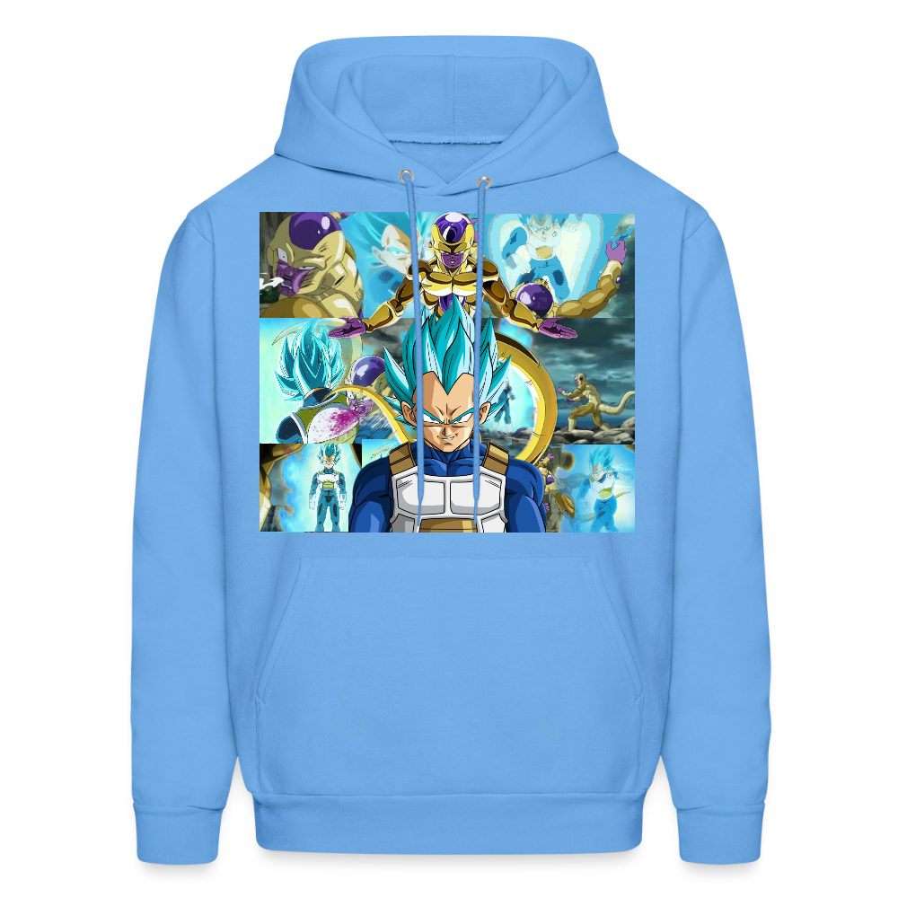 Super Saiyan Blue Vegeta vs Golden Frieza- Hoodie - carolina blue