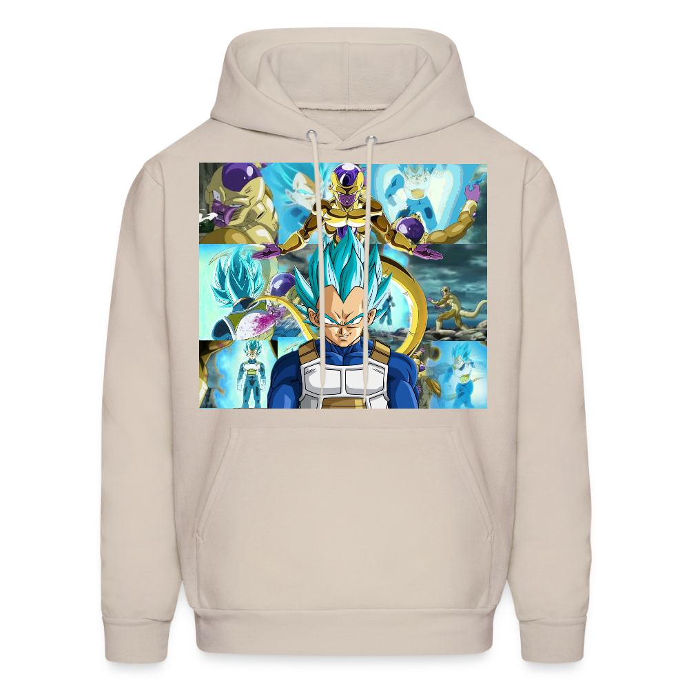 Super Saiyan Blue Vegeta vs Golden Frieza- Hoodie - Sand