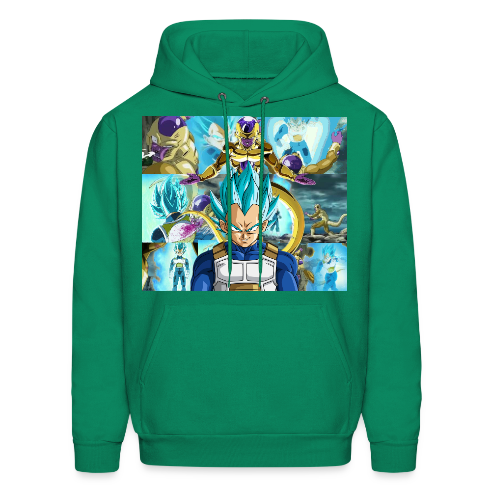 Super Saiyan Blue Vegeta vs Golden Frieza- Hoodie - kelly green