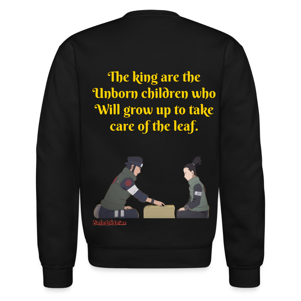 Asuma Sarutobi-Crewneck Sweatshirt - black
