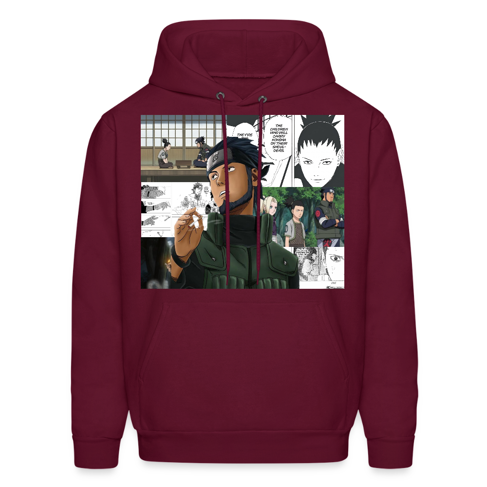 Asuma Sarutobi - Men Hoodie - burgundy