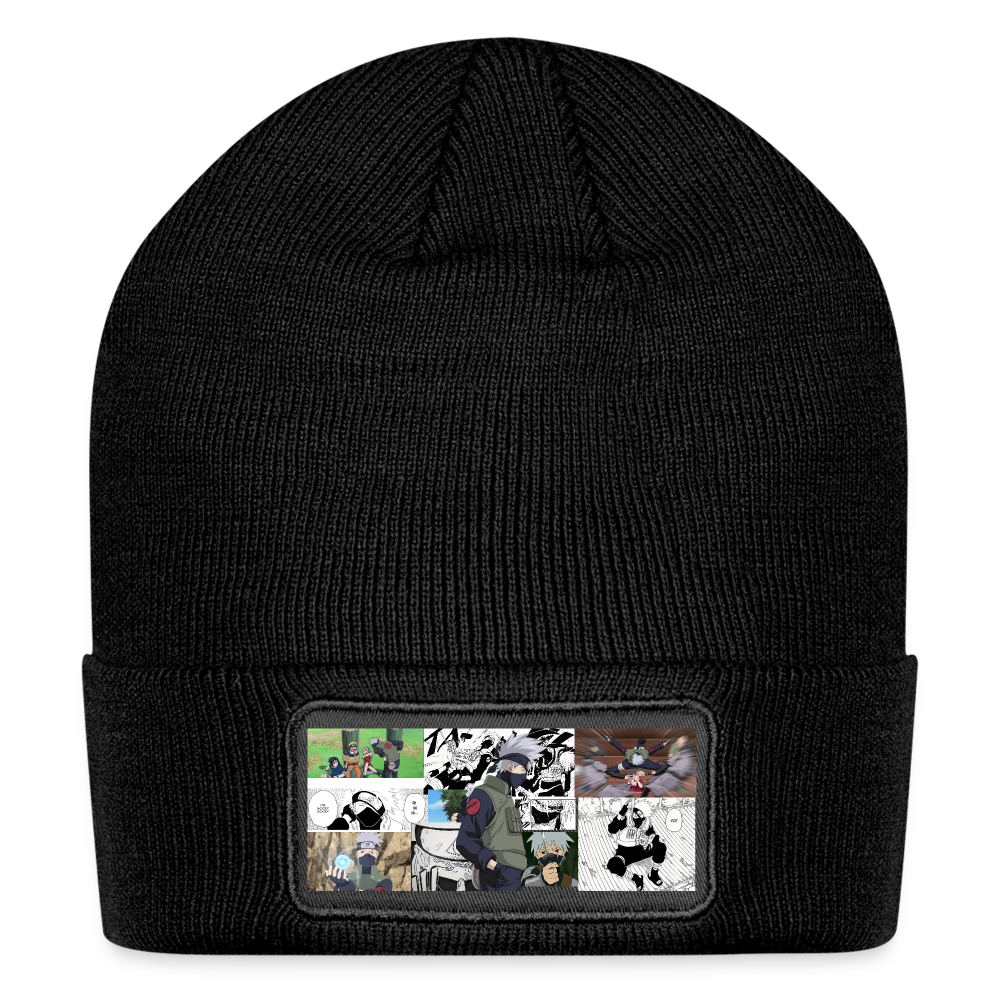Kakashi Hatake-Patch Beanie - black