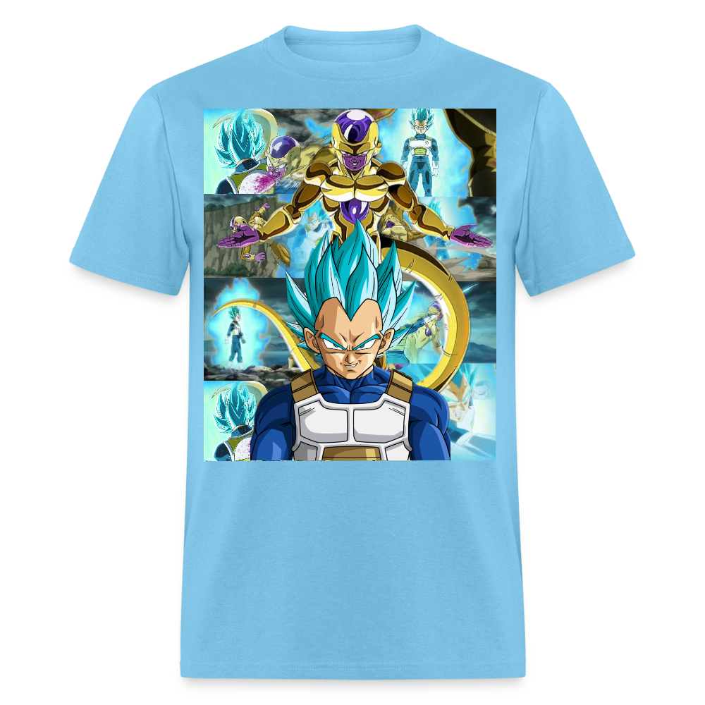 Super Saiyan Blue Vegeta vs Golden Frieza-Unisex Classic T-Shirt - aquatic blue