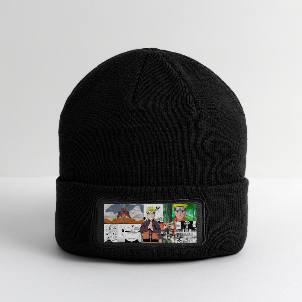 Teen Naruto Uzumaki-Patch Beanie - black
