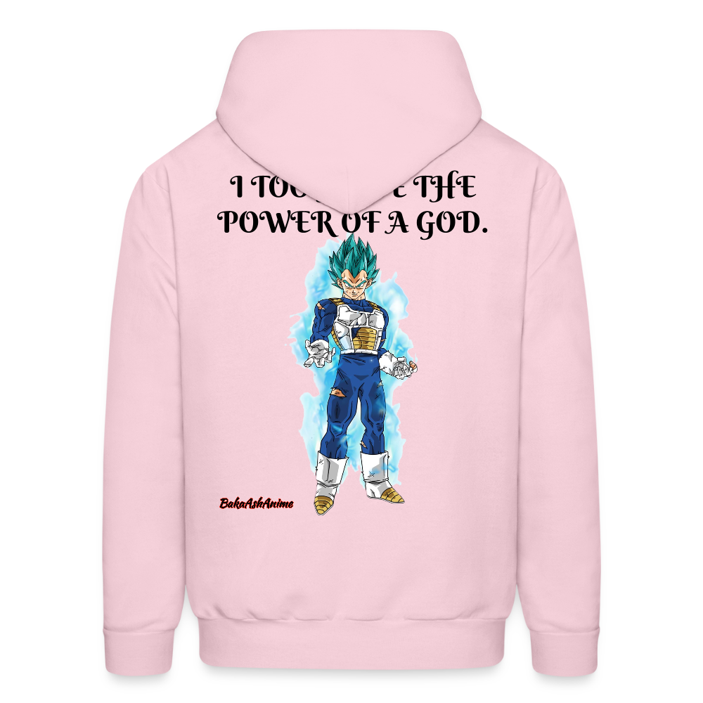 Super Saiyan Blue Vegeta vs Golden Frieza- Hoodie - pale pink