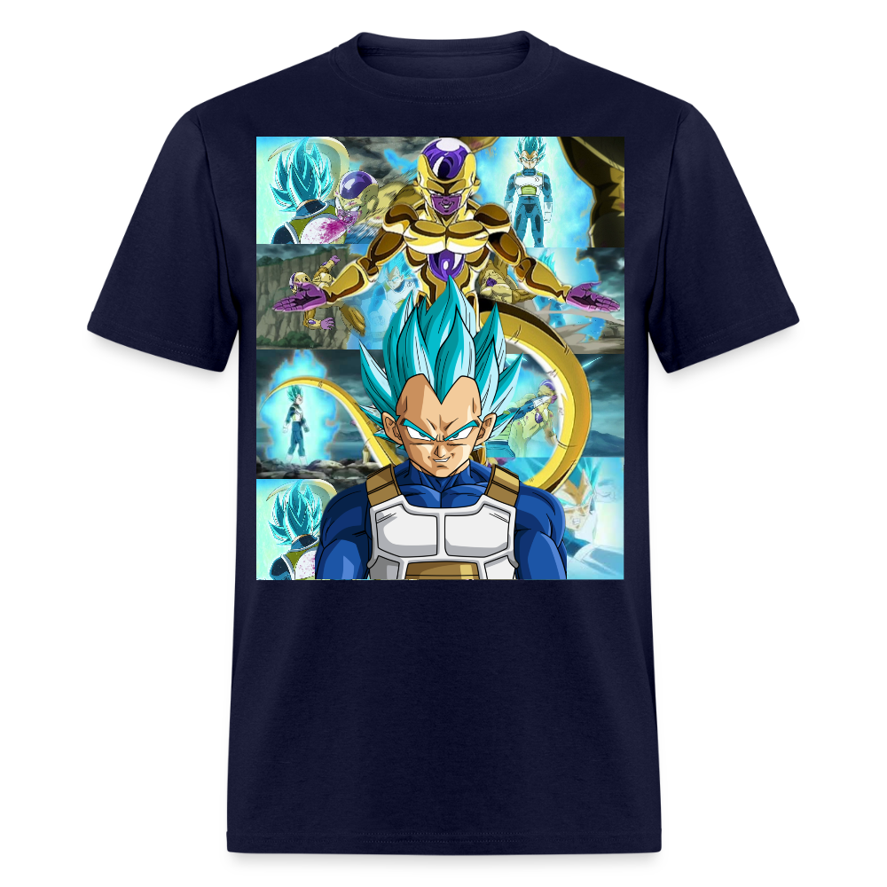Super Saiyan Blue Vegeta vs Golden Frieza-Unisex Classic T-Shirt - navy