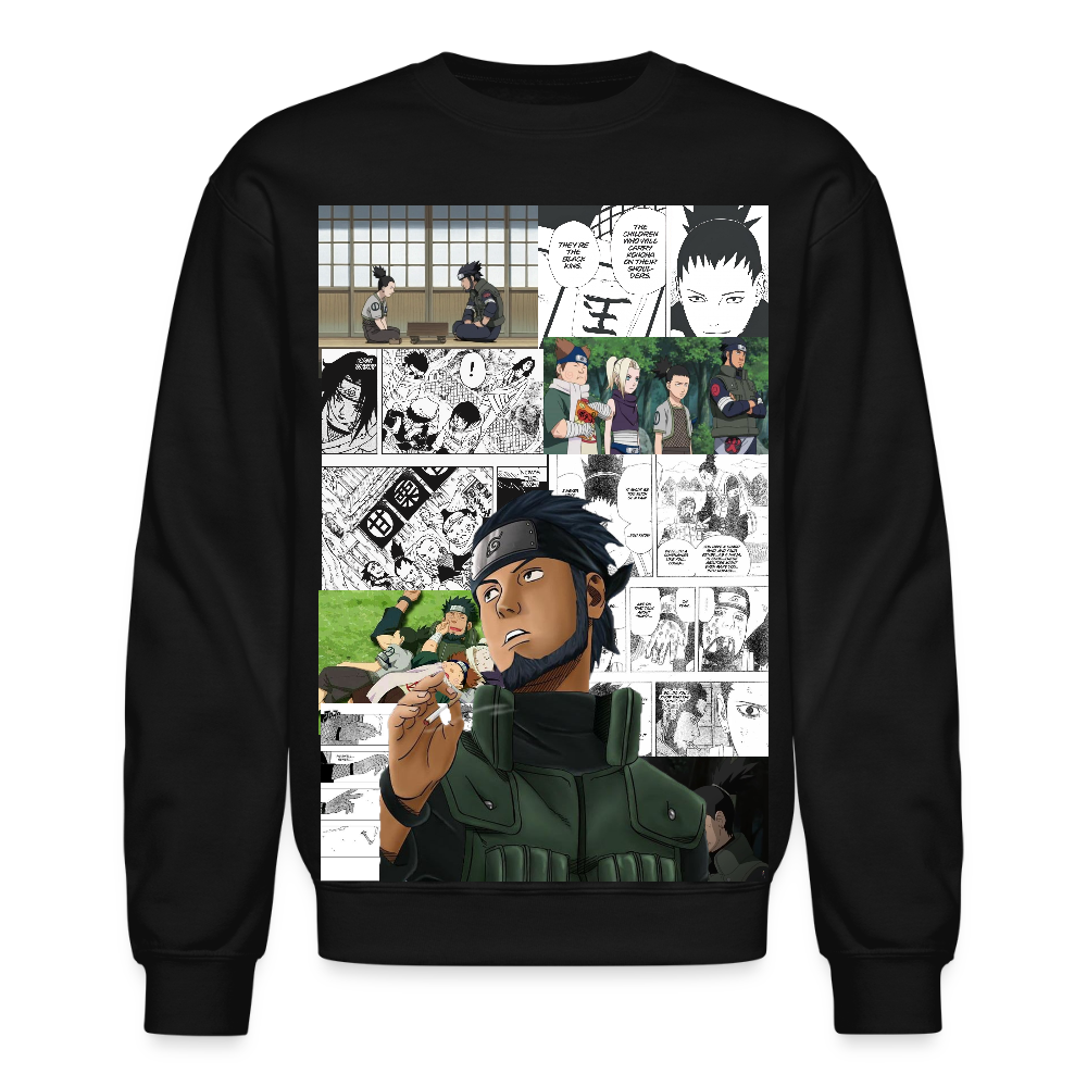 Asuma Sarutobi-Crewneck Sweatshirt - black