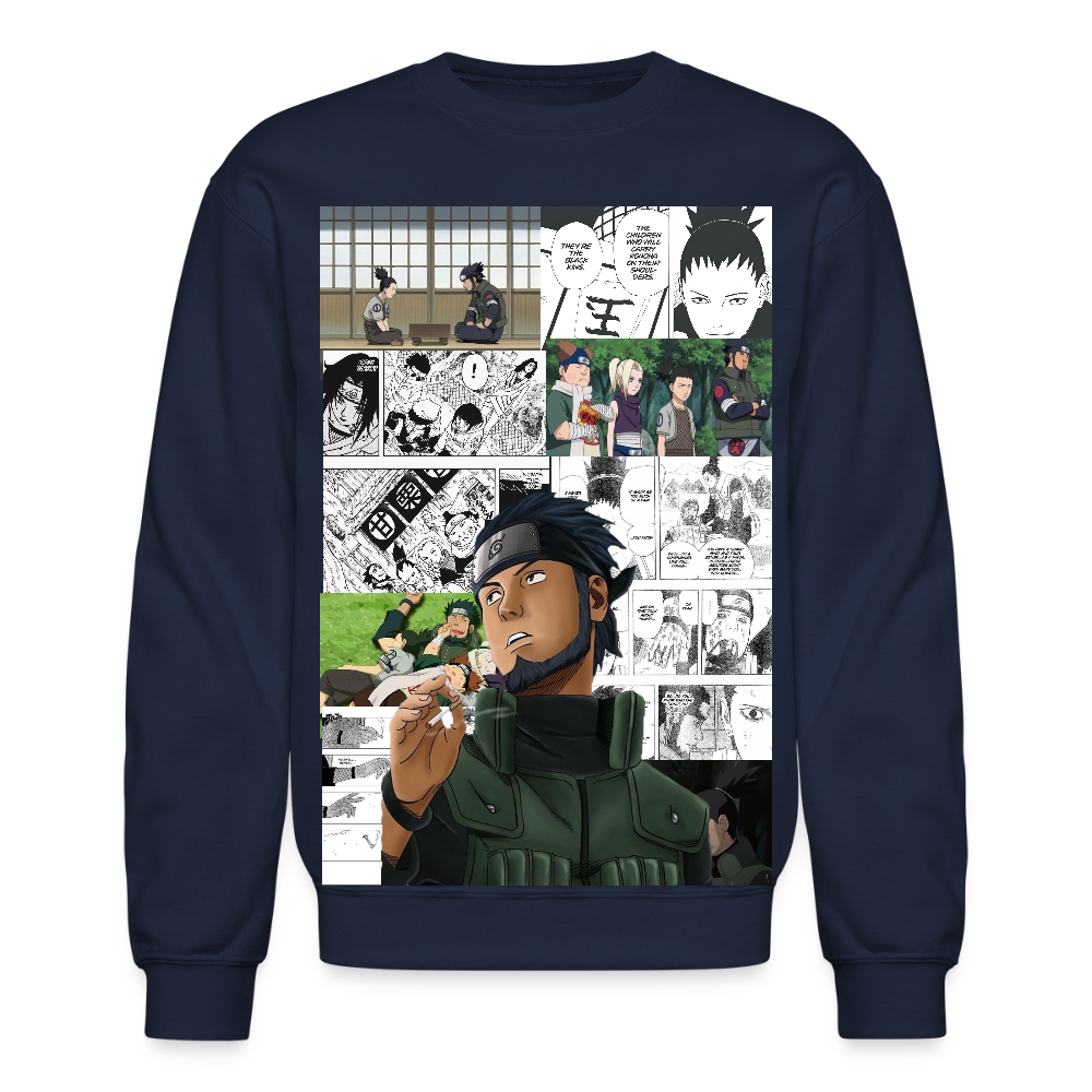 Asuma Sarutobi-Crewneck Sweatshirt - navy