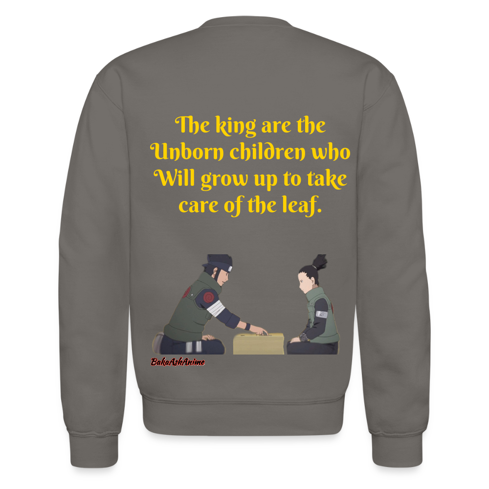 Asuma Sarutobi-Crewneck Sweatshirt - asphalt gray