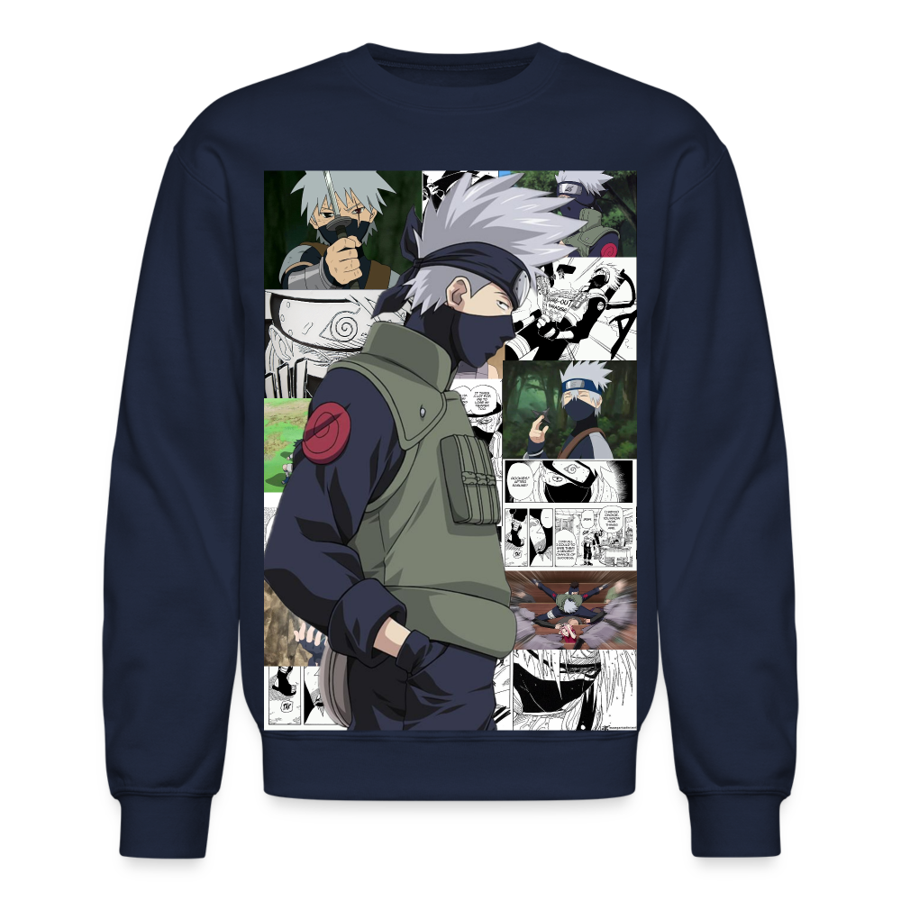 Kakashi Hatake-Crewneck Sweatshirt - navy