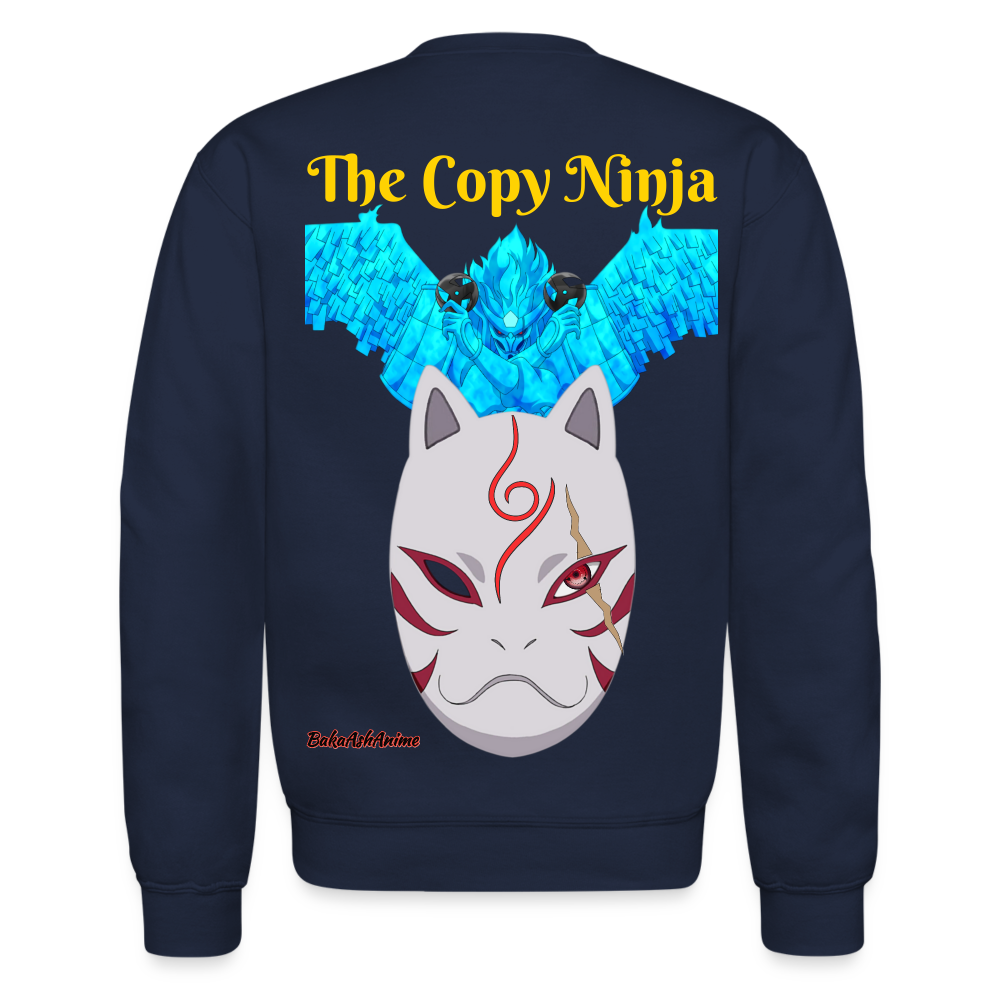 Kakashi Hatake-Crewneck Sweatshirt - navy