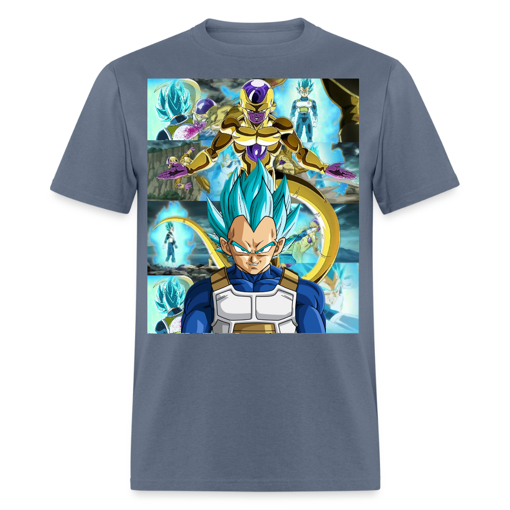 Super Saiyan Blue Vegeta vs Golden Frieza-Unisex Classic T-Shirt - denim