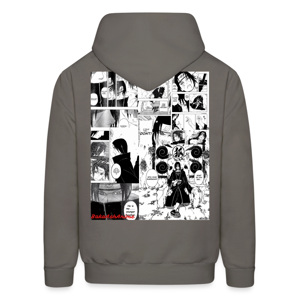 Sasuke Uchiha and Itachi Uchiha - asphalt gray