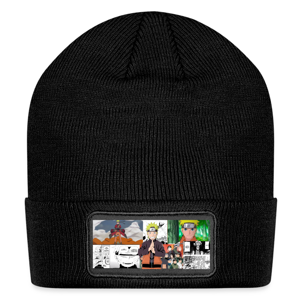 Teen Naruto Uzumaki-Patch Beanie - black