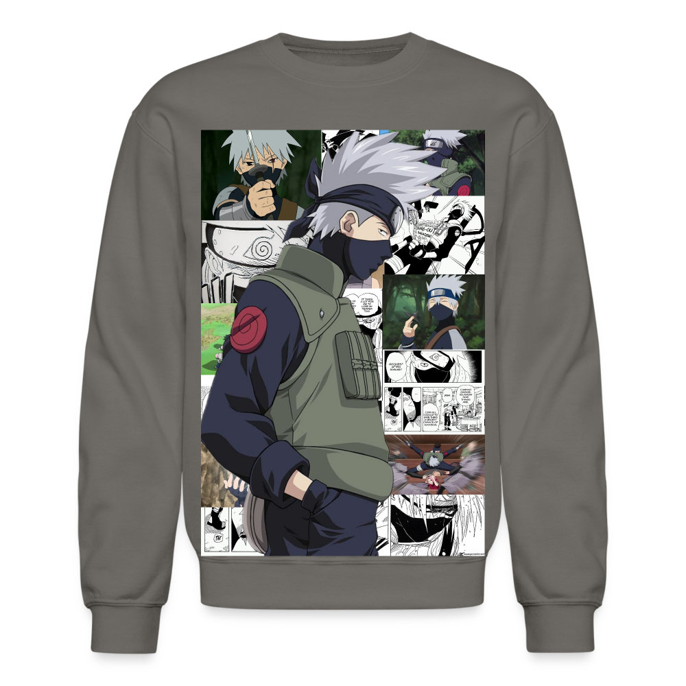 Kakashi Hatake-Crewneck Sweatshirt - asphalt gray