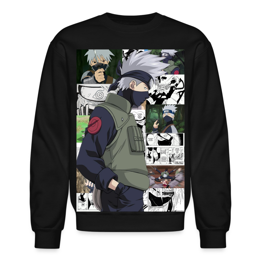 Kakashi Hatake-Crewneck Sweatshirt - black