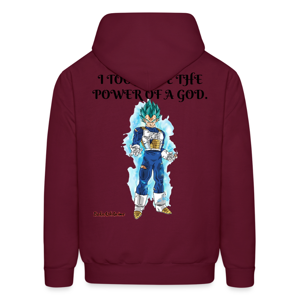 Super Saiyan Blue Vegeta vs Golden Frieza- Hoodie - burgundy