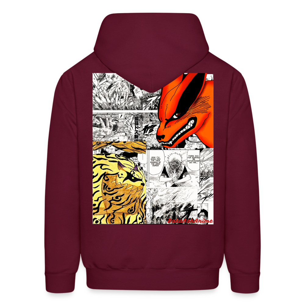 Naruto vs Tailed Beasts Gaara - burgundy