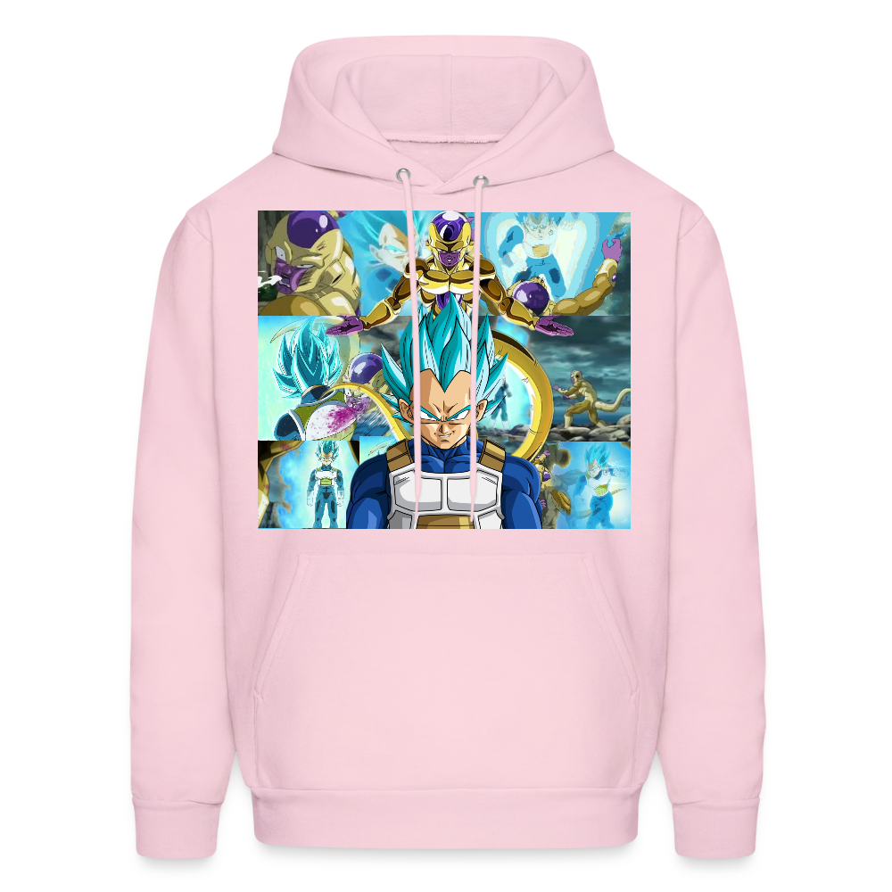 Super Saiyan Blue Vegeta vs Golden Frieza- Hoodie - pale pink