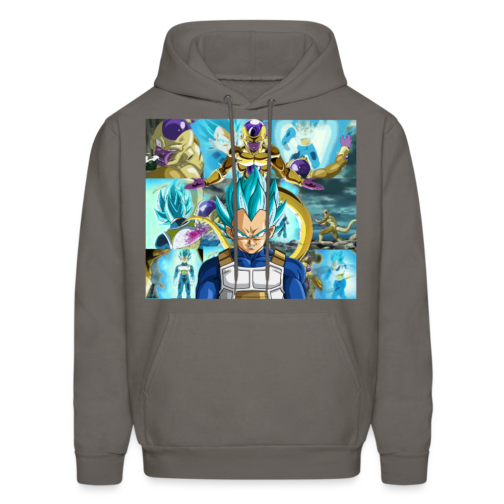 Super Saiyan Blue Vegeta vs Golden Frieza- Hoodie - asphalt gray