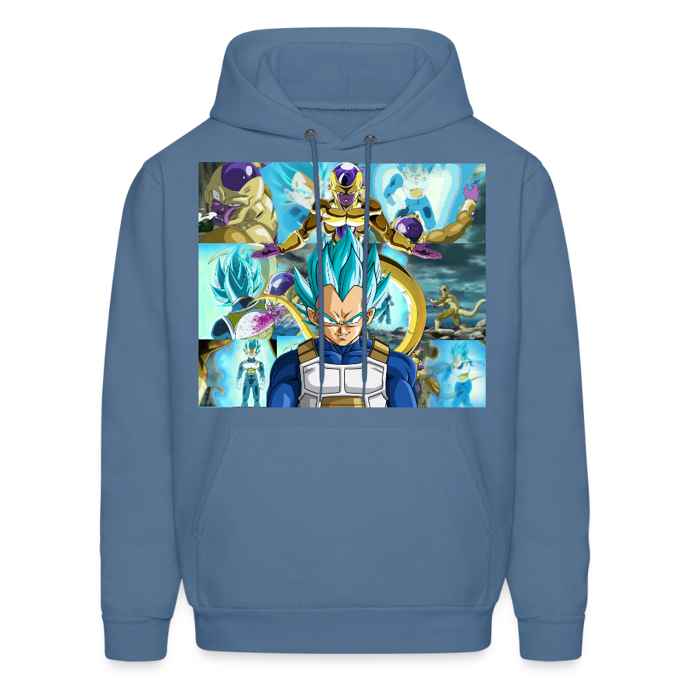 Super Saiyan Blue Vegeta vs Golden Frieza- Hoodie - denim blue