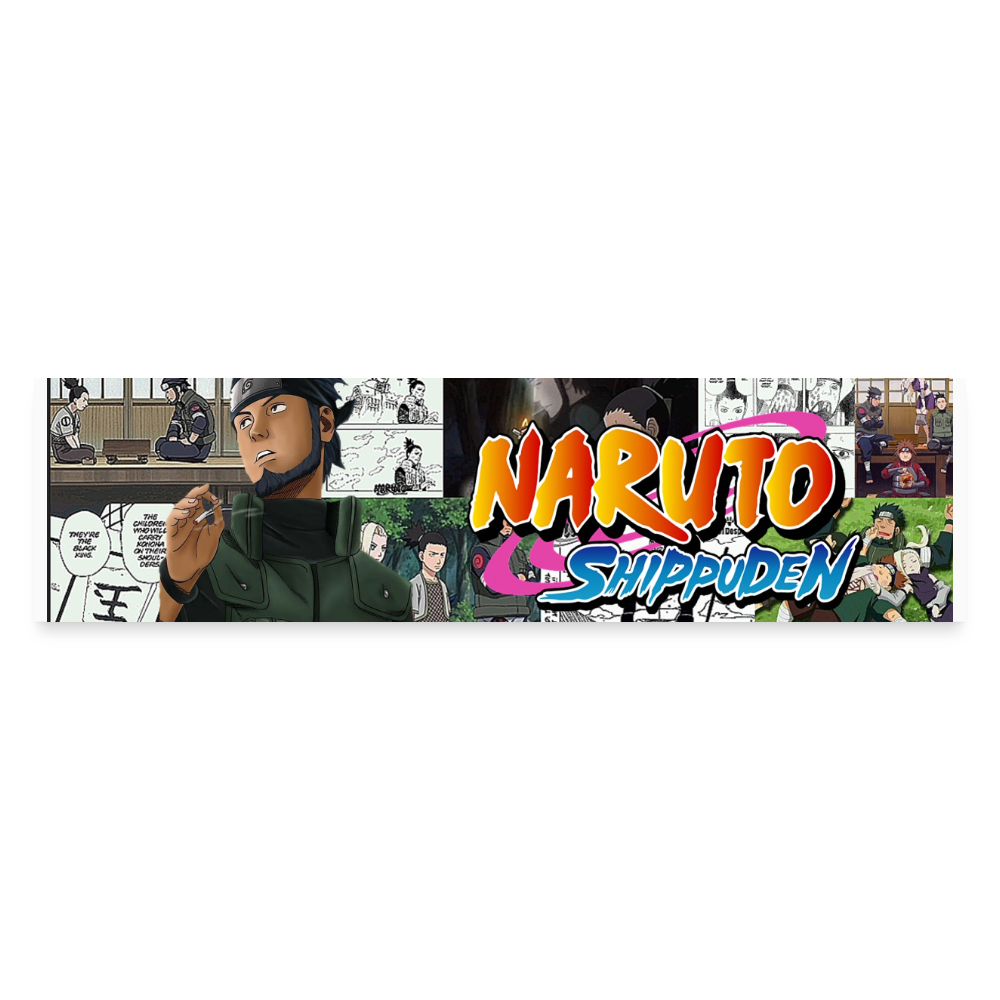Asuma Sarutobi-slap sticker - white matte