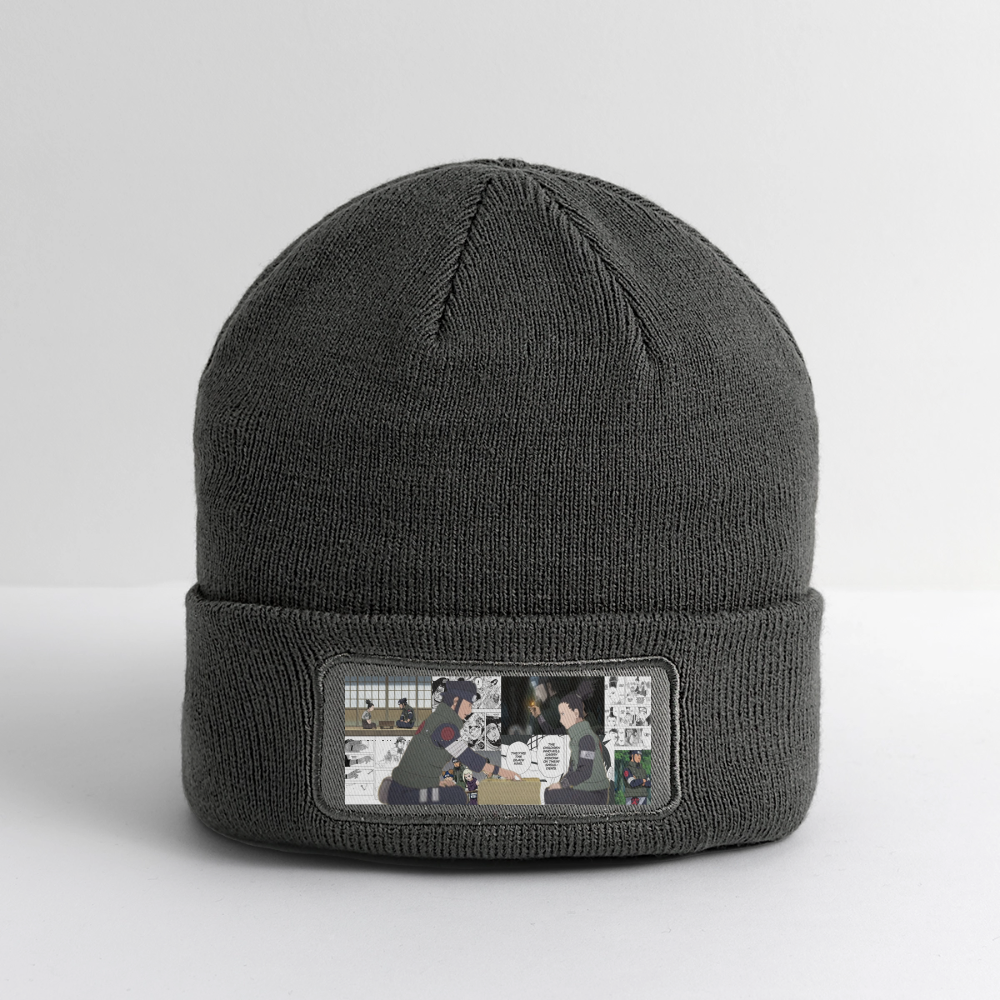 Asuma Sarutobi-Patch Beanie - charcoal grey