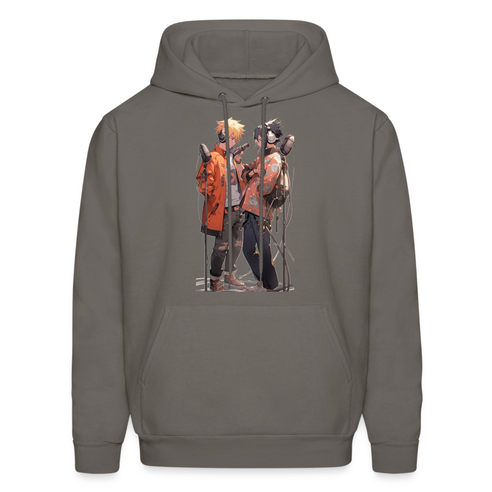Uzumaki and Sasuke Blue Bird - asphalt gray