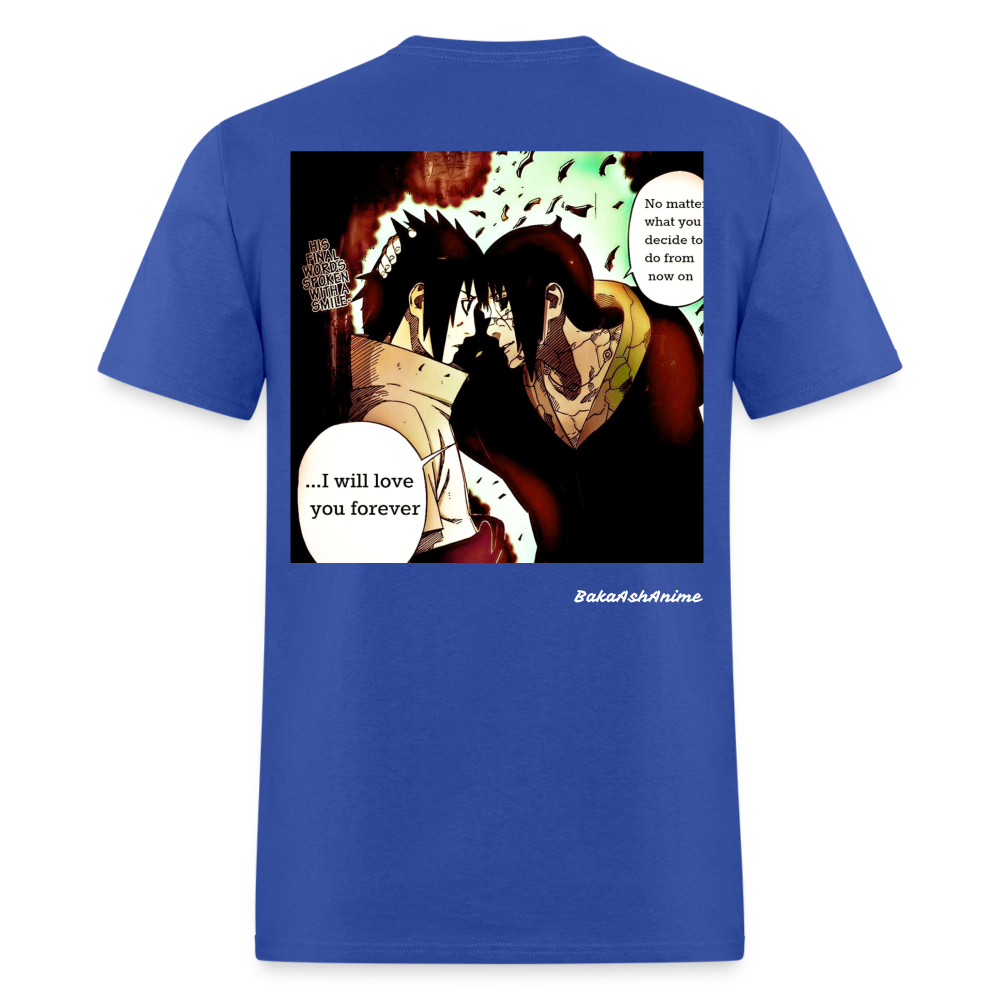 Itachi Uchiha Last Words - royal blue