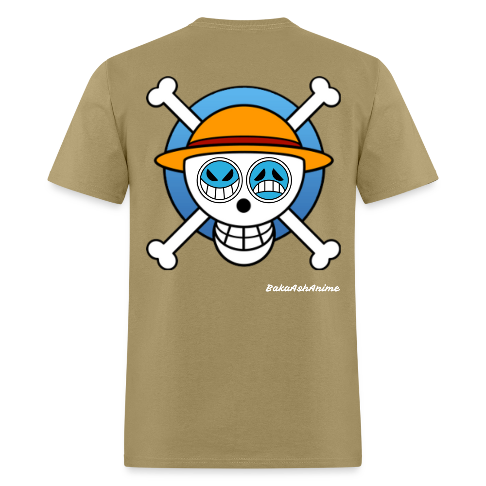 One Piece Brothers-Luffy & Ace-Classic T-Shirt - khaki