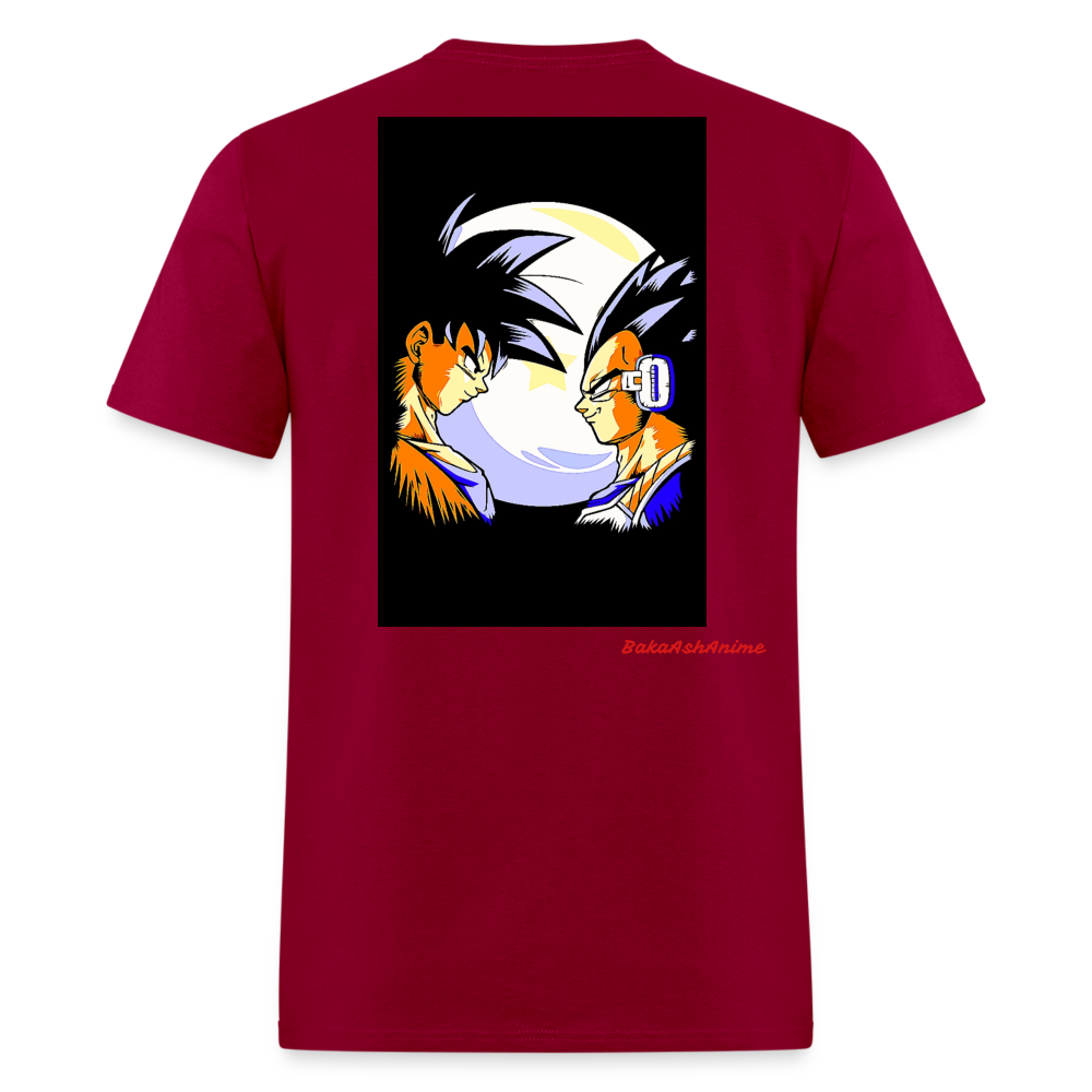 Goku and Vegeta-First Fight - dark red