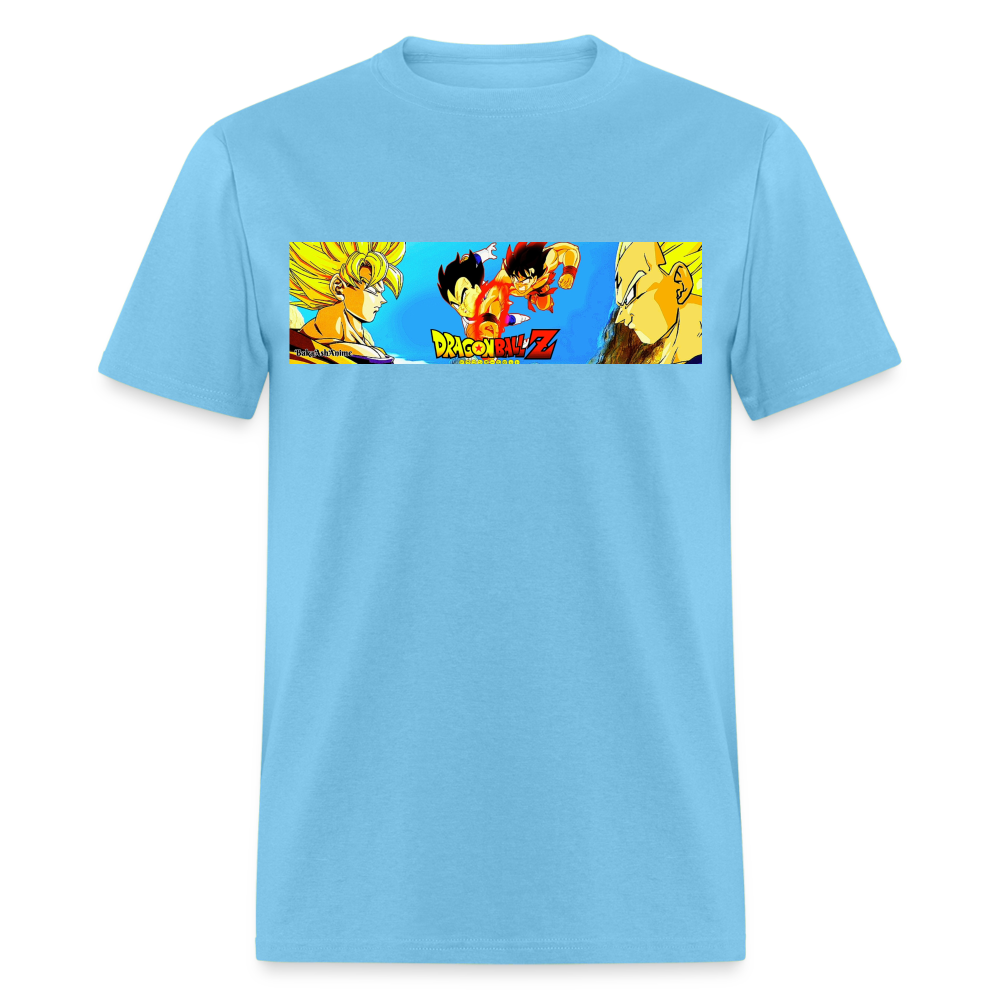 Goku and Vegeta-First Fight - aquatic blue