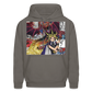 Yami Yugi & Slifer the Sky Dragon- Hoodie - asphalt gray