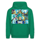Super Saiyan Blue Vegeta vs Golden Frieza- Hoodie - kelly green