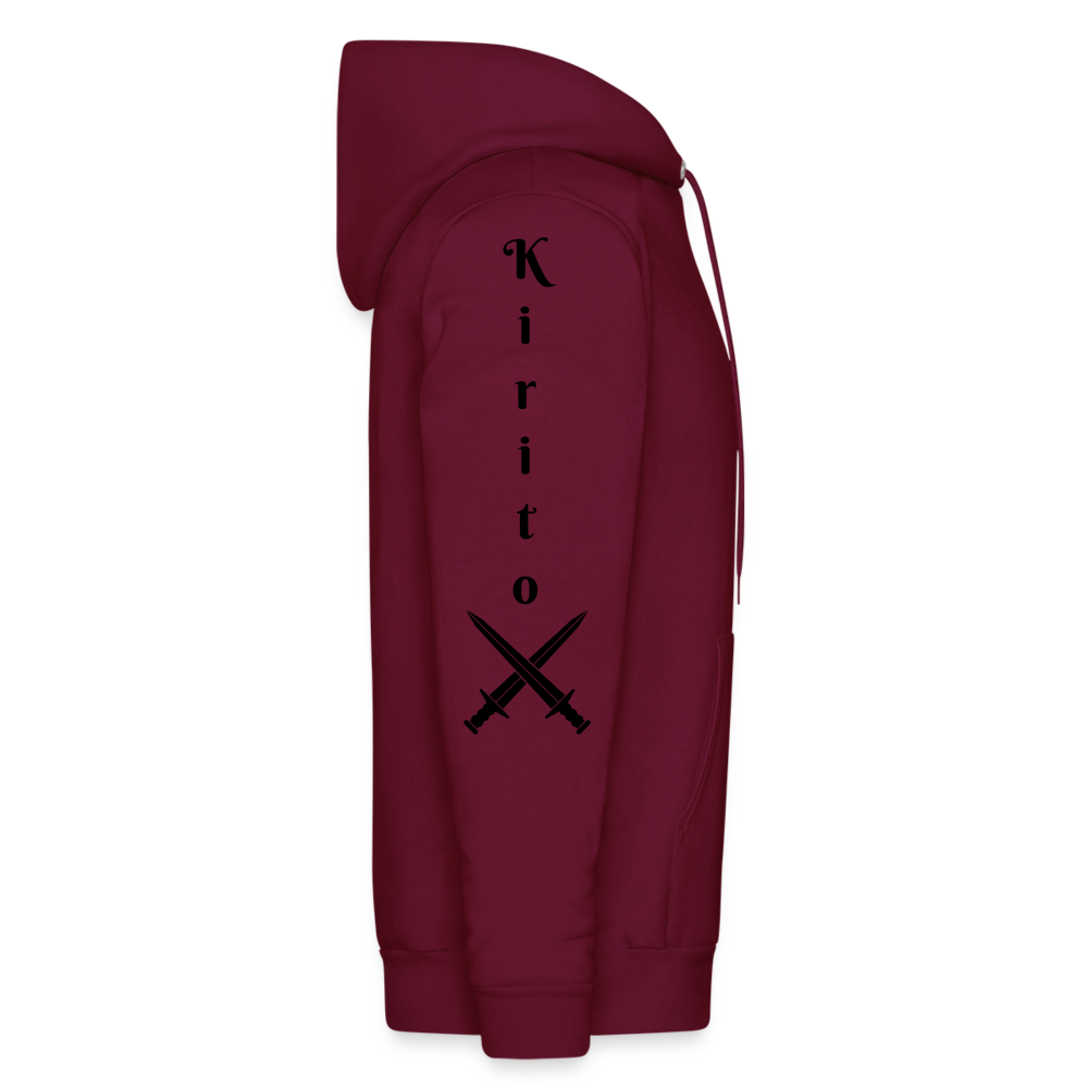 Sword Art Online Kirito vs The Gleam Eyes- Hoodie - burgundy