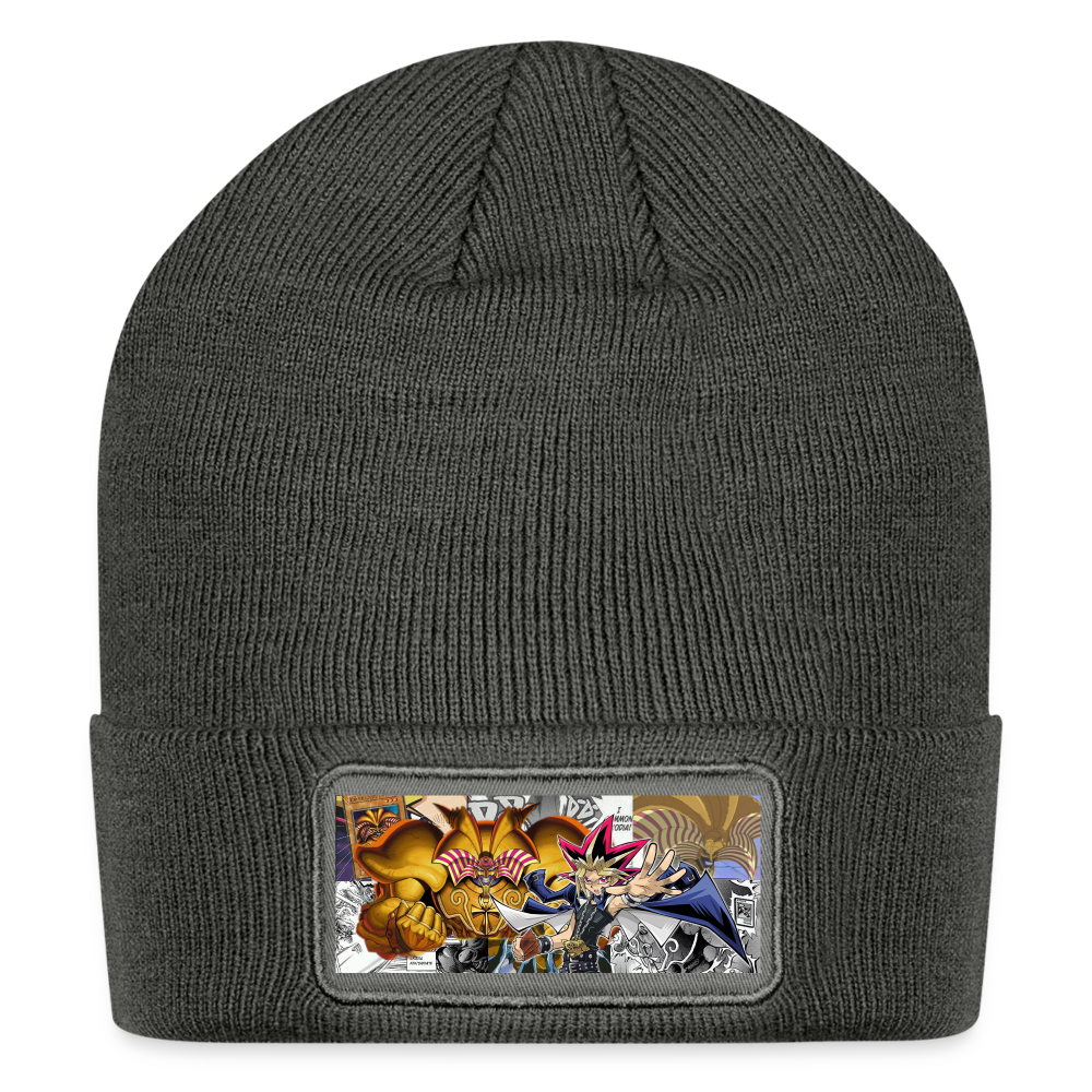 Yami Yugi and Exodia-Patch Beanie - charcoal grey