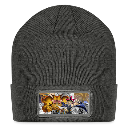 Yami Yugi and Exodia-Patch Beanie - charcoal grey