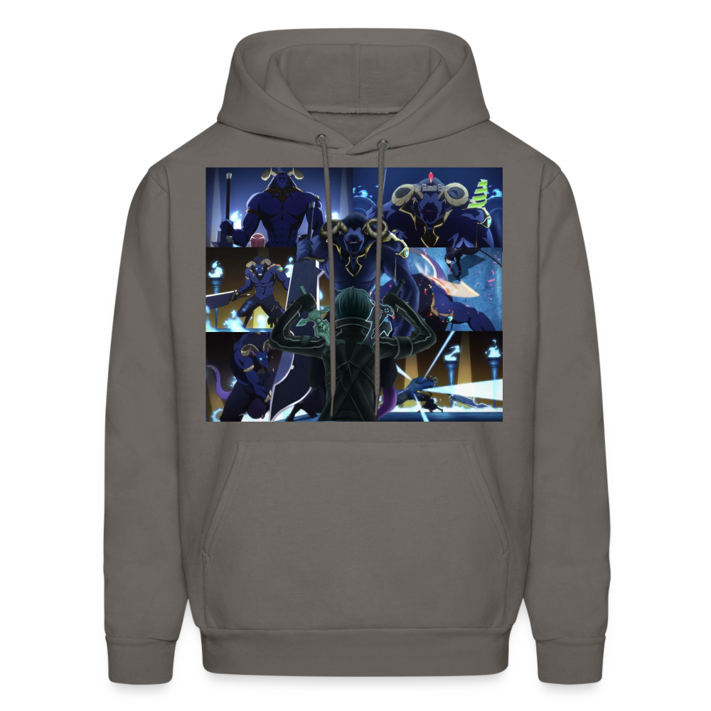 Sword Art Online Kirito vs The Gleam Eyes- Hoodie - asphalt gray