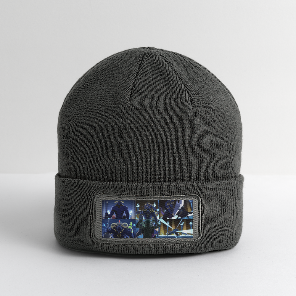 Sword Art Online Kirito vs The Gleam Eyes-Patch Beanie - charcoal grey