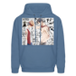 One Piece Brothers-Luffy&Ace Anime Hoodie - denim blue