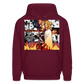 Demon Slayer Kyojuro -Hoodie - burgundy