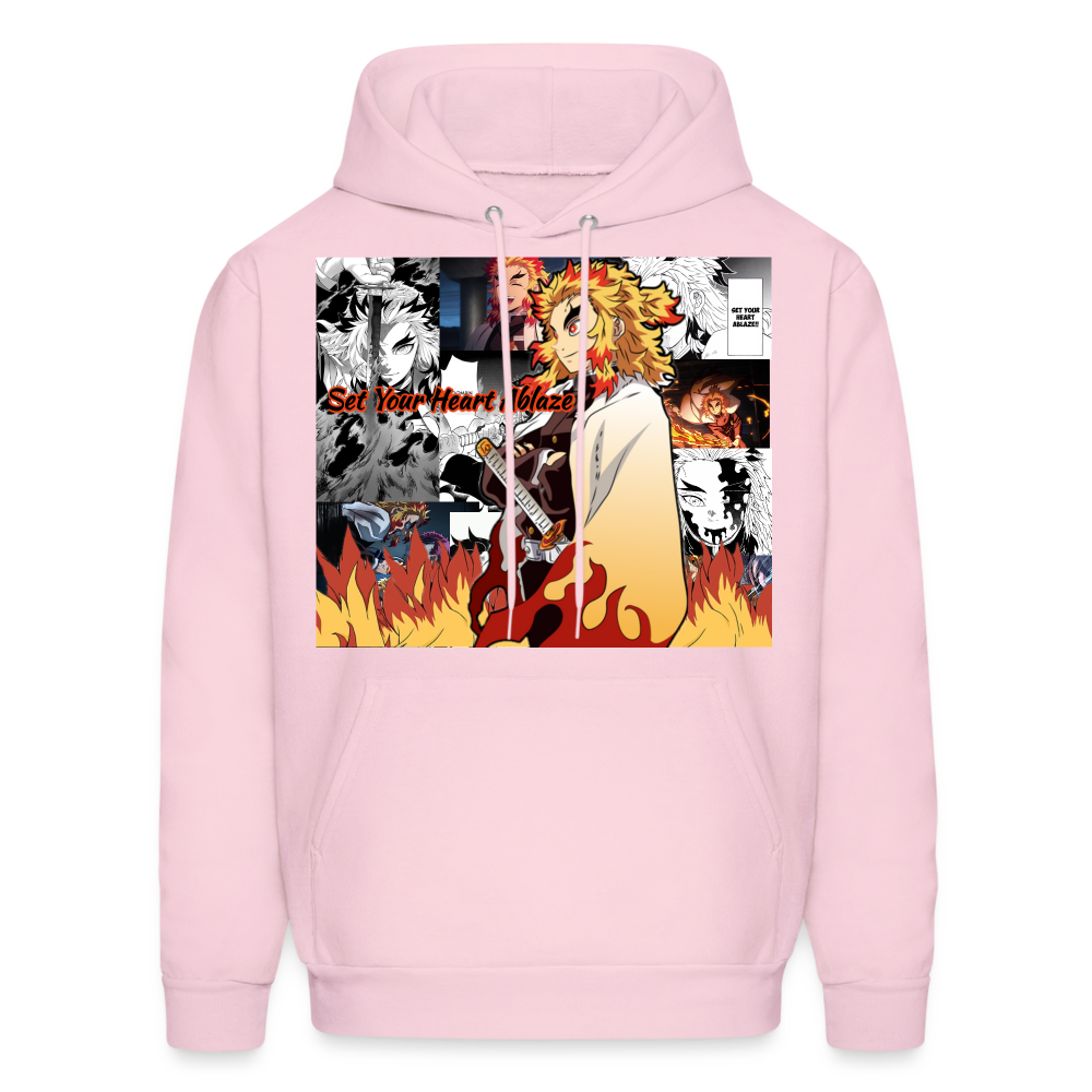 Demon Slayer Kyojuro -Hoodie - pale pink