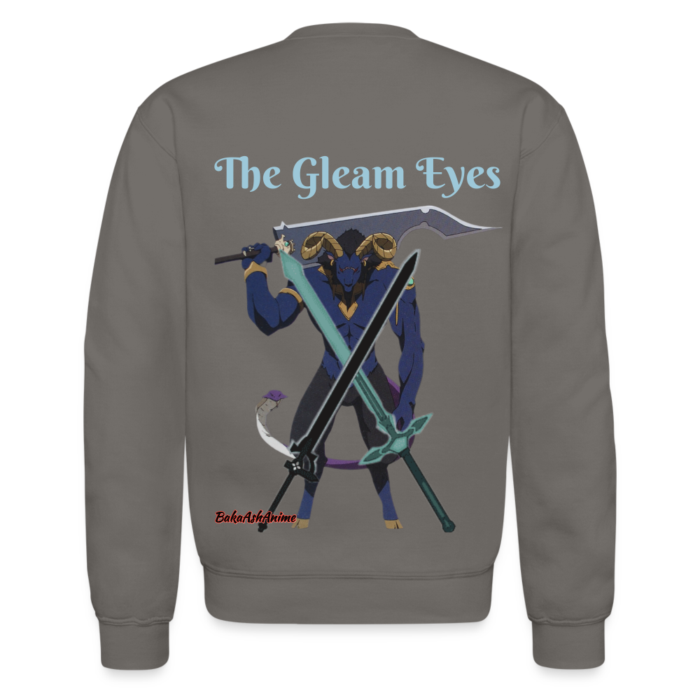 Sword Art Online Kirito vs The Gleam Eyes-Crewneck Sweatshirt - asphalt gray