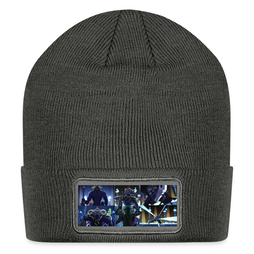 Sword Art Online Kirito vs The Gleam Eyes-Patch Beanie - charcoal grey