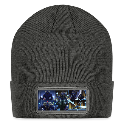 Sword Art Online Kirito vs The Gleam Eyes-Patch Beanie - charcoal grey