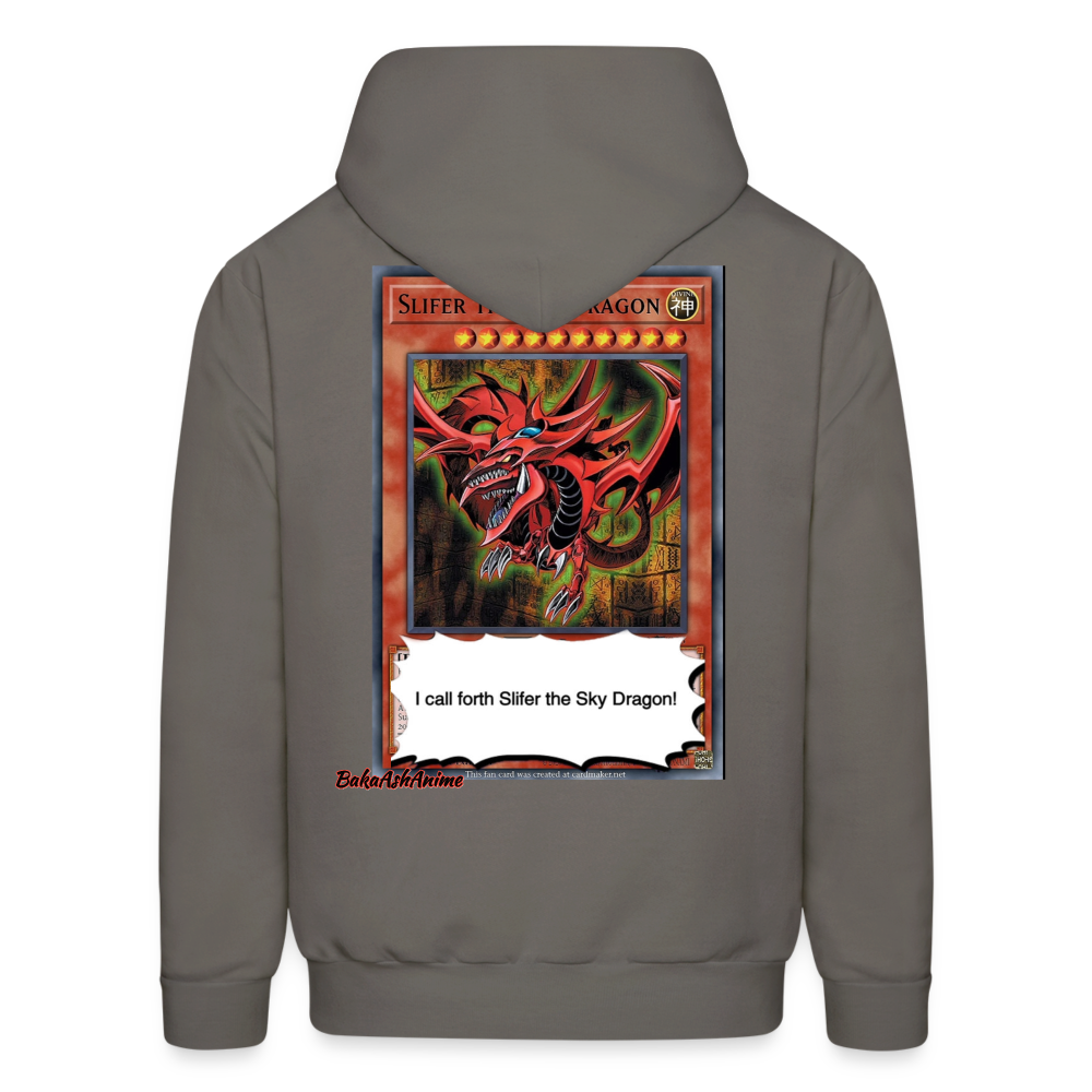 Yami Yugi & Slifer the Sky Dragon- Hoodie - asphalt gray