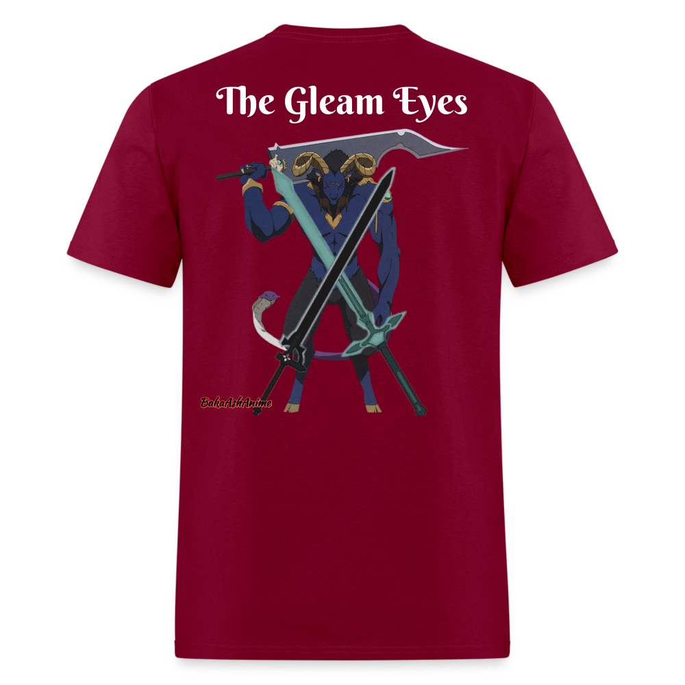 Sword Art Online Kirito vs The Gleam Eyes- T-Shirt - burgundy