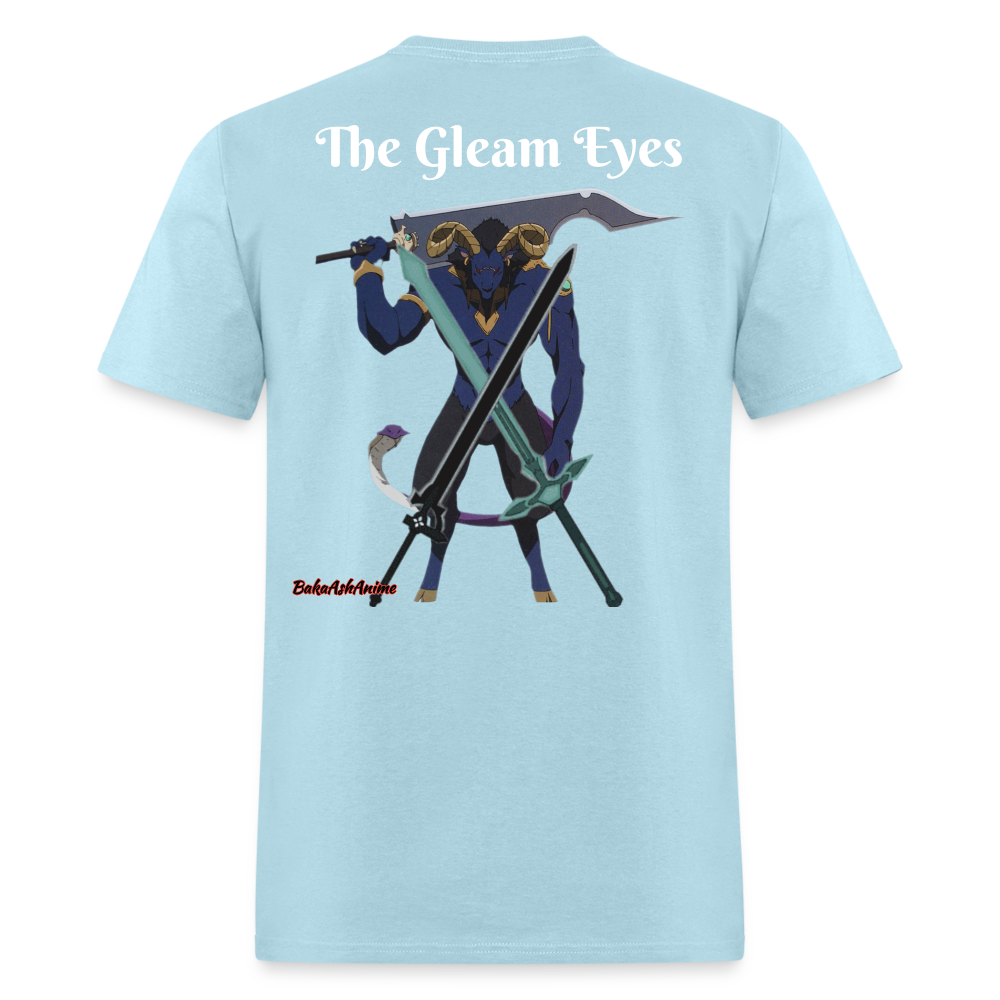 Sword Art Online Kirito vs The Gleam Eyes- T-Shirt - powder blue