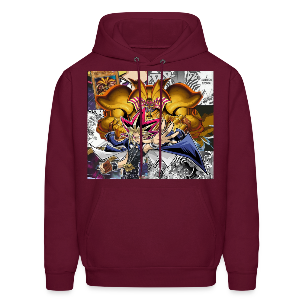 Yami Yugi and Exodia-Men's Hoodie - burgundy