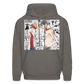 One Piece Brothers-Luffy&Ace Anime Hoodie - asphalt gray